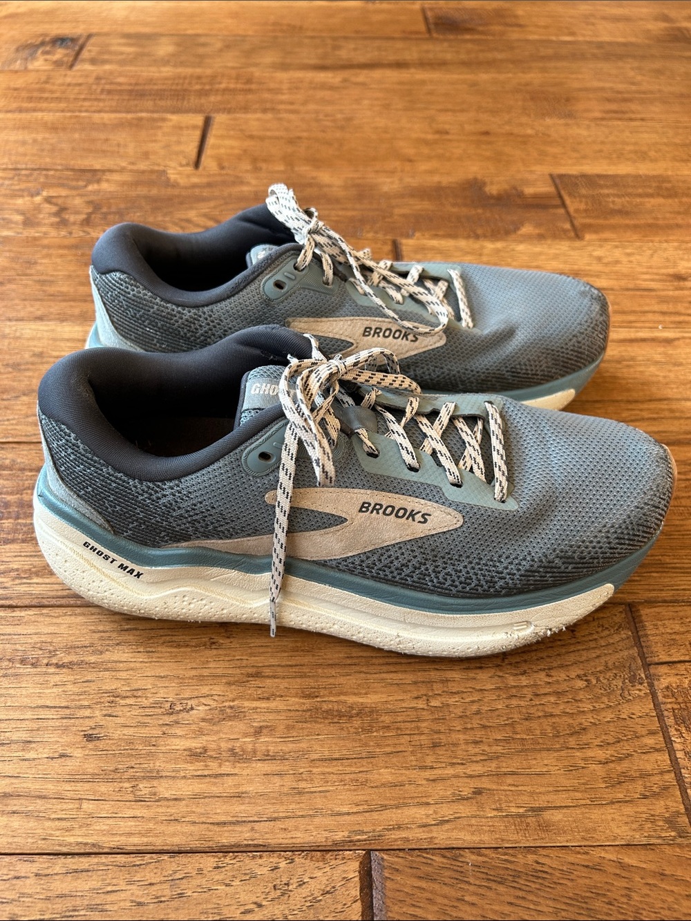 Brooks Ghost Max 2 Cushioned Running Shoes Blue Gray Womens Size 8.5